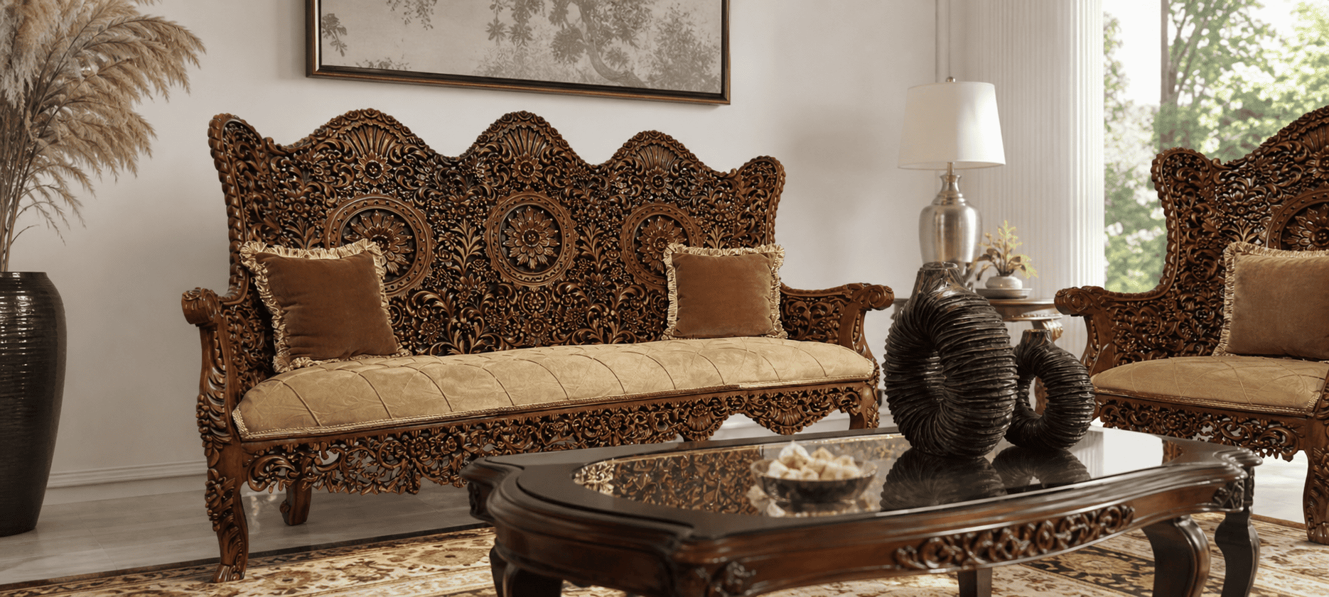 مبلمان سنتی شاهانه